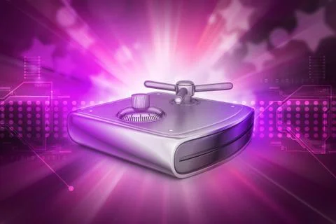 Secure Hard drive Stock Illustration