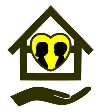 Secure Home for Children Illustrazione stock
