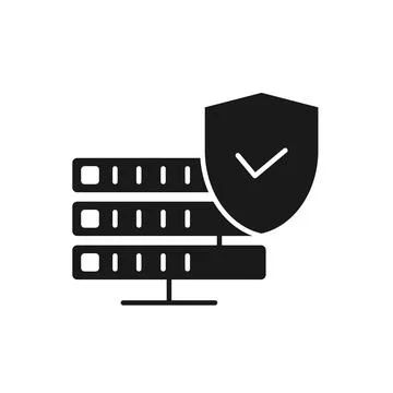 Secure Hosting Icon. Flat Design, Vector Illustration. Stock-Illustration