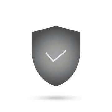 Secure Hosting Icon. Flat Design, Vector Illustration. Stock Illustration