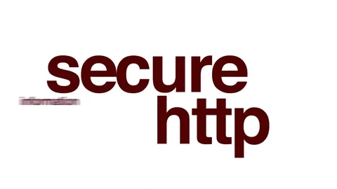 Secure HTTP animated word cloud. Stock Footage 71168027