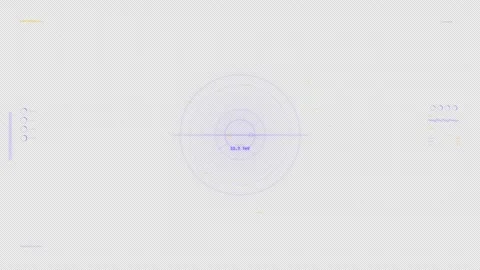 Secure HUD Reactor Load Energy Gauge: Control Panel : 4K Alpha Stock Footage 333008535