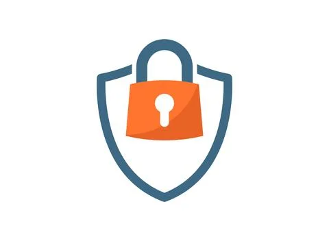 Secure icon in flat style. Privacy guarantee vector illustration on isolate.. Stock Illustration