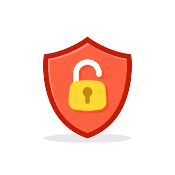 Secure icon in flat style. Privacy guarantee vector illustration on isolate.. Stock Illustration