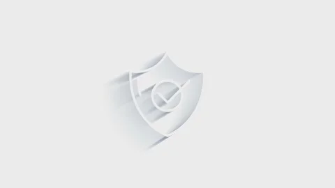 Secure icon isolated on white background. Accounting symbol. Business, education Stock Footage 151523364