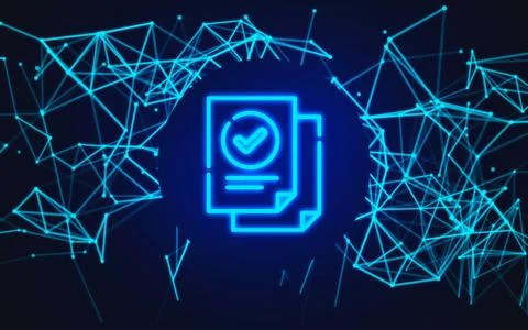 Secure information files placed on the Internet. Illustrazione stock