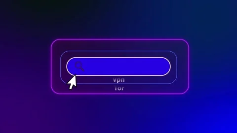 Secure Internet Browsing Concept - Search Bar with Multi-Layer VPN 動画素材 330254117
