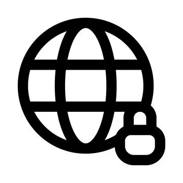 Secure internet connection icon. Editable line icon. Professional and moder.. Stock Illustration