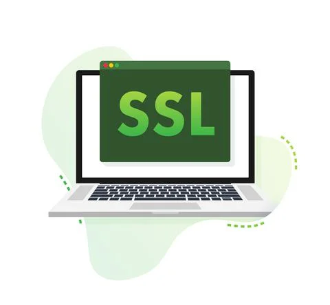 Secure internet connection SSL icon. SSL safe guard. Vector stock illustration Stock Illustration