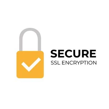 Secure internet connection SSL icon. Illustrazione stock