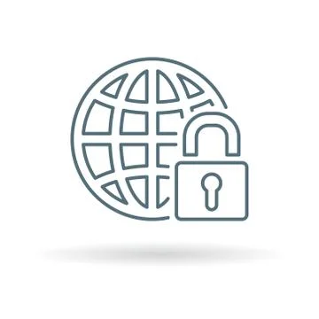 Secure internet icon Stock Illustration
