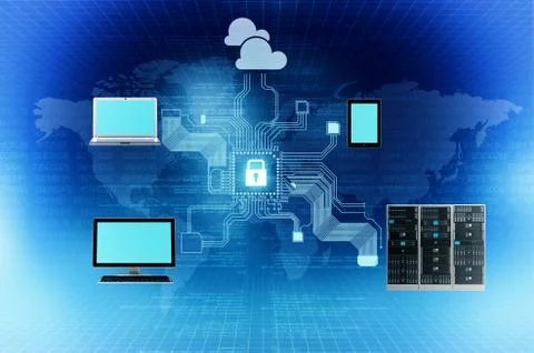 Secure internet Stock Illustration