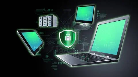  Secure Internet information technology concept Secured Internet and infor... Foto stock