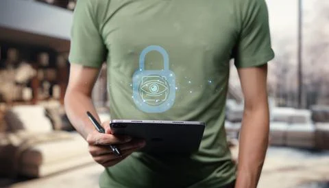 Secure Iris Scan Technology Concept Stock Photos