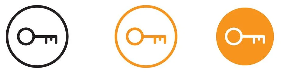 Secure Key Icon for Security and Access Control Graphics Essential for Repr.. Stock-Illustration