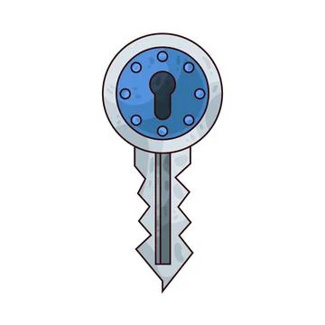 Secure Key illustration Stock Illustration