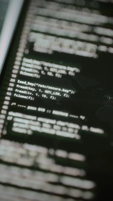 Secure key loader reads fixed length binary data Stock Footage 347057724