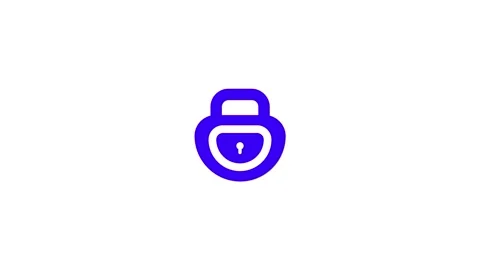 Secure Lock Icon Representing Digital Privacy And Safety Stock Footage 331897898
