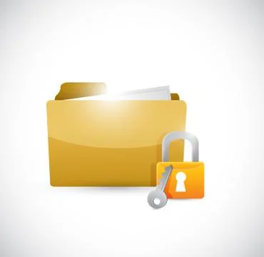 Secure lock illustration design Stock Illustration