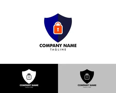 Secure Lock Logo Template Design Vector Stock Illustration