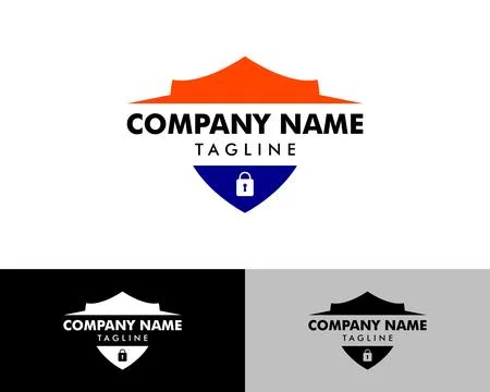 Secure Lock Logo Template Design Vector Stock Illustration