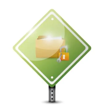 Secure lock sign illustration design Stock Illustration