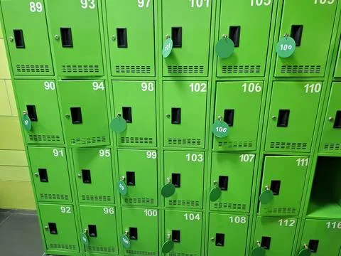 Secure lockers are provided for customer convenience in stores Photos