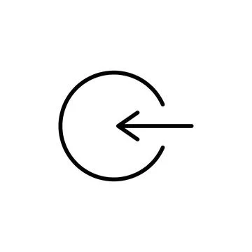 Secure Log Out Icon for User Account Management and Data Protection Stock Illustration