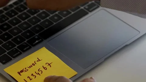 Secure Login Access, Typing Password and Authentication. Digital Privacy Stock Footage 254417382