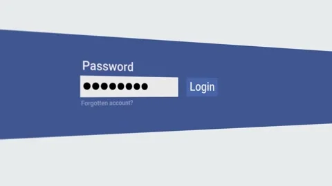Secure Login Access, Typing Password and Authentication. Digital Privacy Stock Footage 254417453