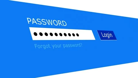 Secure Login Access, Typing Password and Authentication. Digital Privacy Stock Footage 254417463