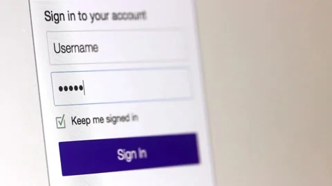 Secure Login Access, Typing Password and Authentication. Digital Privacy Stock Footage 254417515