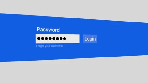 Secure Login Access, Typing Password and Authentication. Digital Privacy Stock Footage 254417689