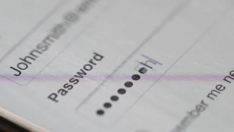 Secure Login Access, Typing Password and Authentication. Digital Privacy Stock Footage 254417718