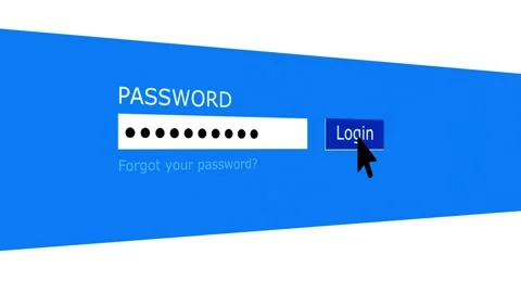 Secure Login Access, Typing Password and Authentication. Digital Privacy Stock Footage 254417722