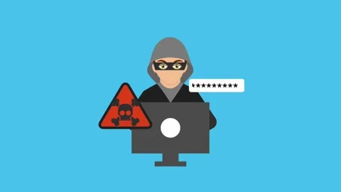 Secure Login Access, Typing Password and Authentication. Digital Privacy Stock Footage 254417774