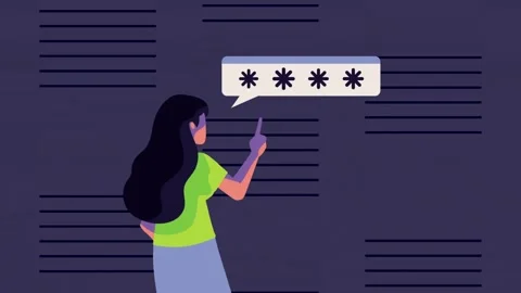 Secure Login Access, Typing Password and Authentication. Digital Privacy Stock Footage 254417871