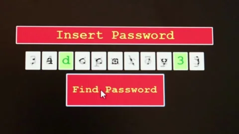 Secure Login Access, Typing Password and Authentication. Digital Privacy Stock Footage 254417874
