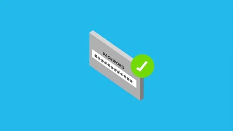 Secure Login Access, Typing Password and Authentication. Digital Privacy Stock Footage 254417892