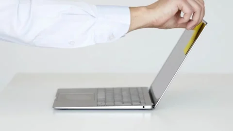 Secure Login Access, Typing Password and Authentication. Digital Privacy Stock Footage 254417906