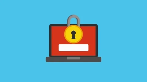 Secure Login Access, Typing Password and Authentication. Digital Privacy Stock Footage 254417911