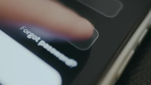 Secure login screen with password visibility turned off Stock Footage 334420727