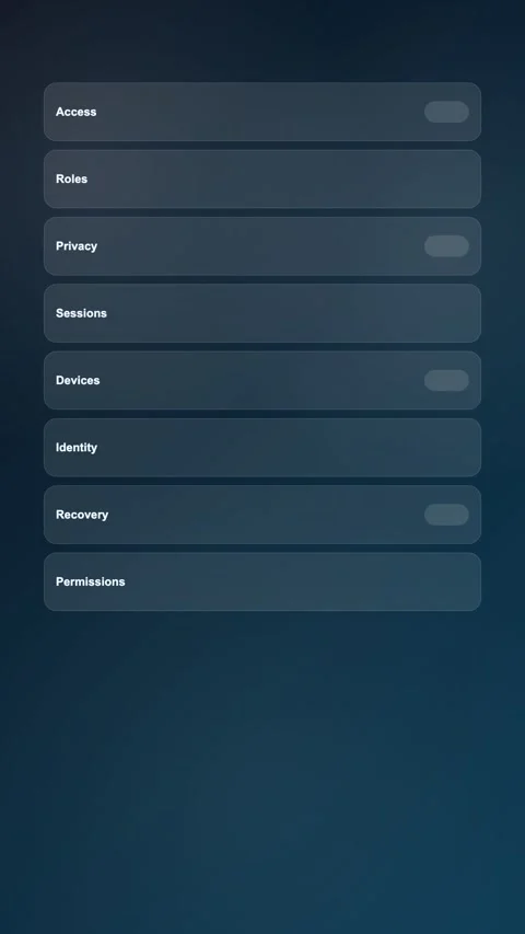 Secure Login Settings Modern Gradient SaaS Interface Vertical Animation Stock Footage 345155173