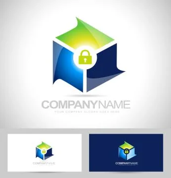 Secure Logo Design Stock Illustration