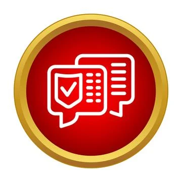 Secure messaging app icon for data protection 스톡 일러스트