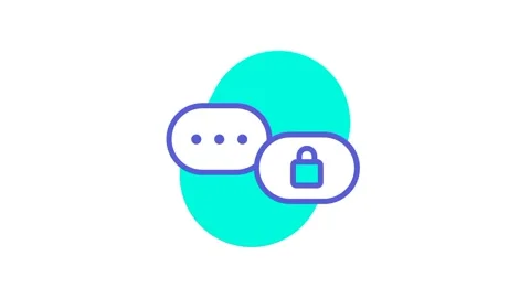 Secure Messaging Bubble Stock Footage 336064139