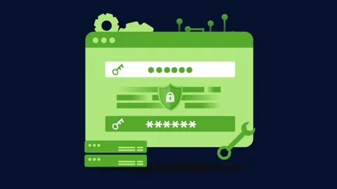 Secure Mobile Banking and Digital Credit Card Transaction Animation Stock-Footage 334364672
