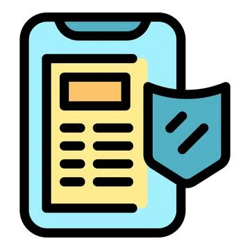 Secure mobile banking, protecting your finances with smartphone application Stock Illustration