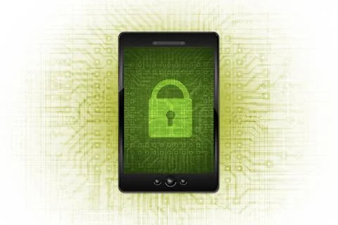 Secure Mobile Communication Ilustración de archivo
