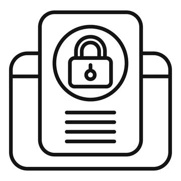 Secure mobile phone protecting user data with password Illustrazione stock